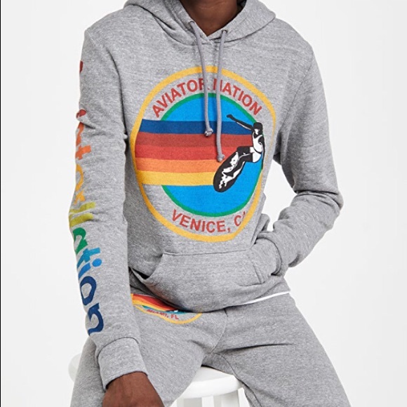 AVIATOR NATION HOODIE EUC SMALL - Picture 2 of 5